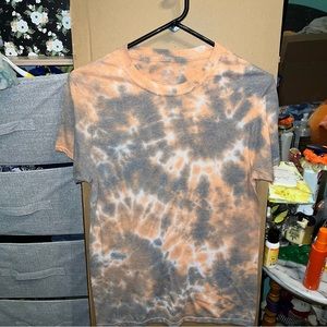 2/$10 BASICS TOPS BUNDLE Orange & Black Tie Dye T-Shirt